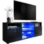 TV-Schrank Urbino, Schwarz/Schwarz - 4